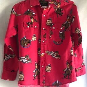 Young mans western shirt